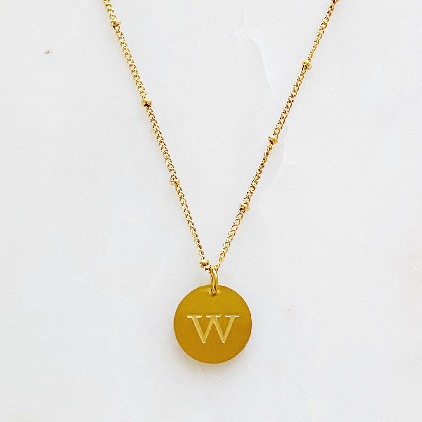 Initial Charm Necklace