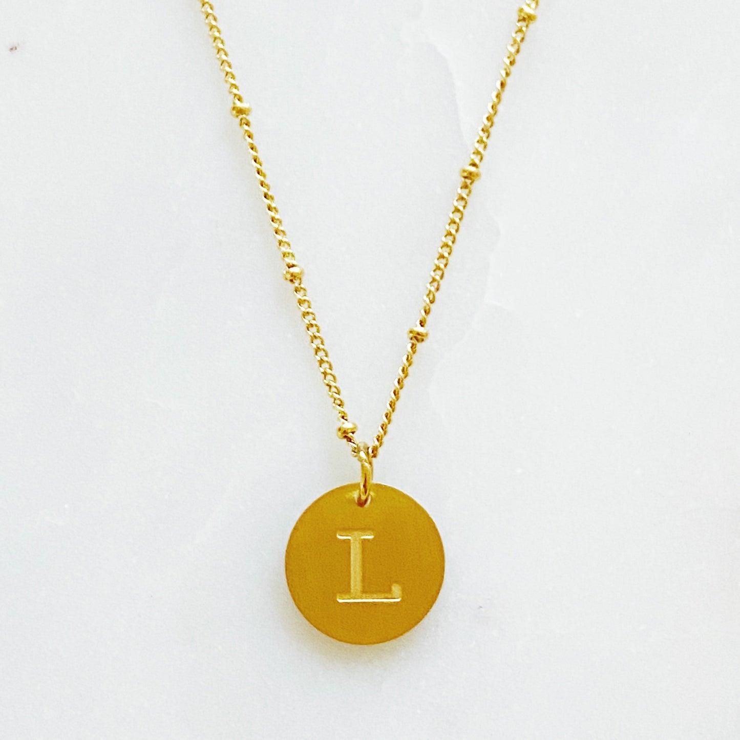 Initial Charm Necklace