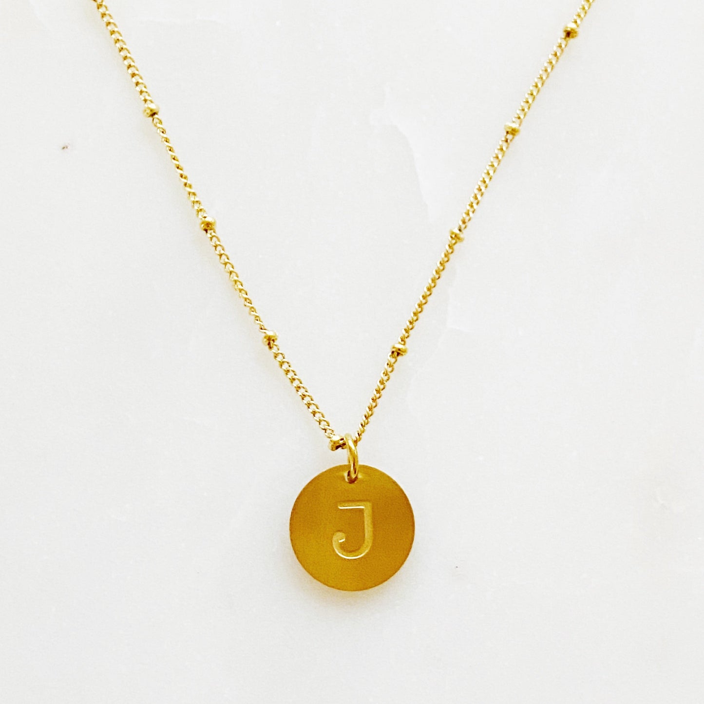 Initial Charm Necklace