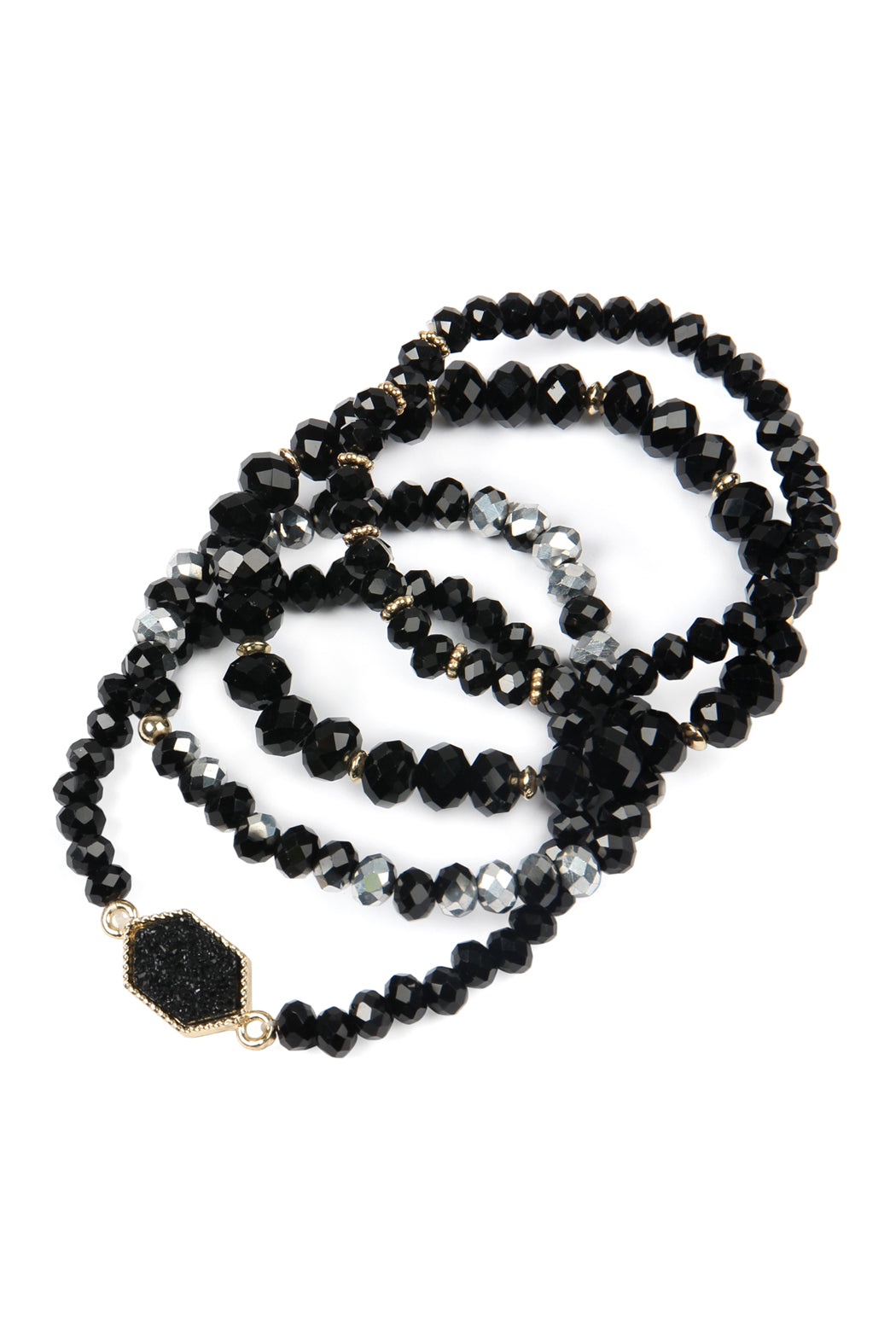 Druzy Stone Hexagon Bracelet