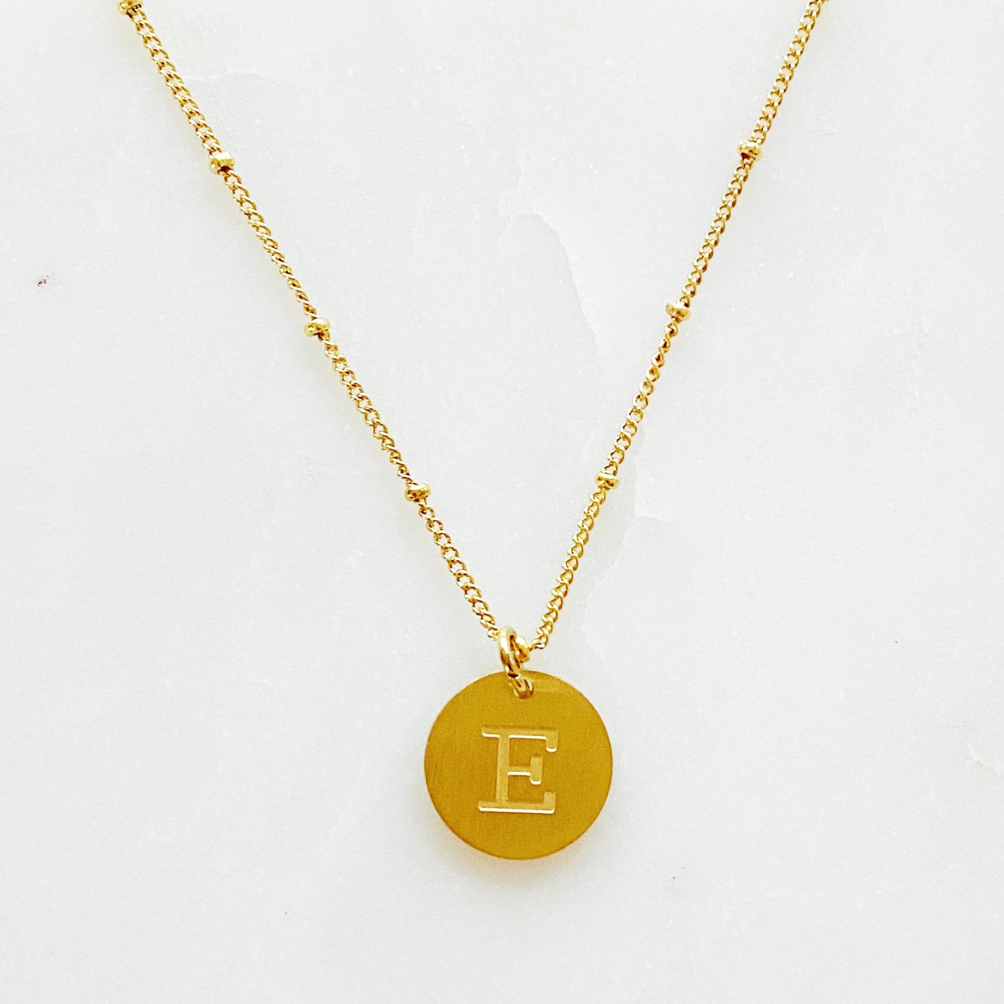 Initial Charm Necklace