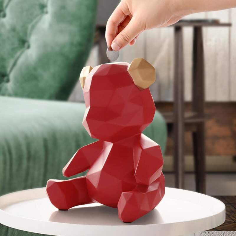 Piggy Bank Teddy Bear