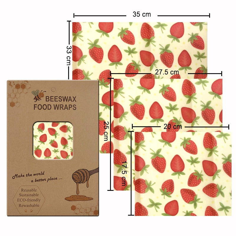 Eco Friendly Reusable Beeswax Food Wraps