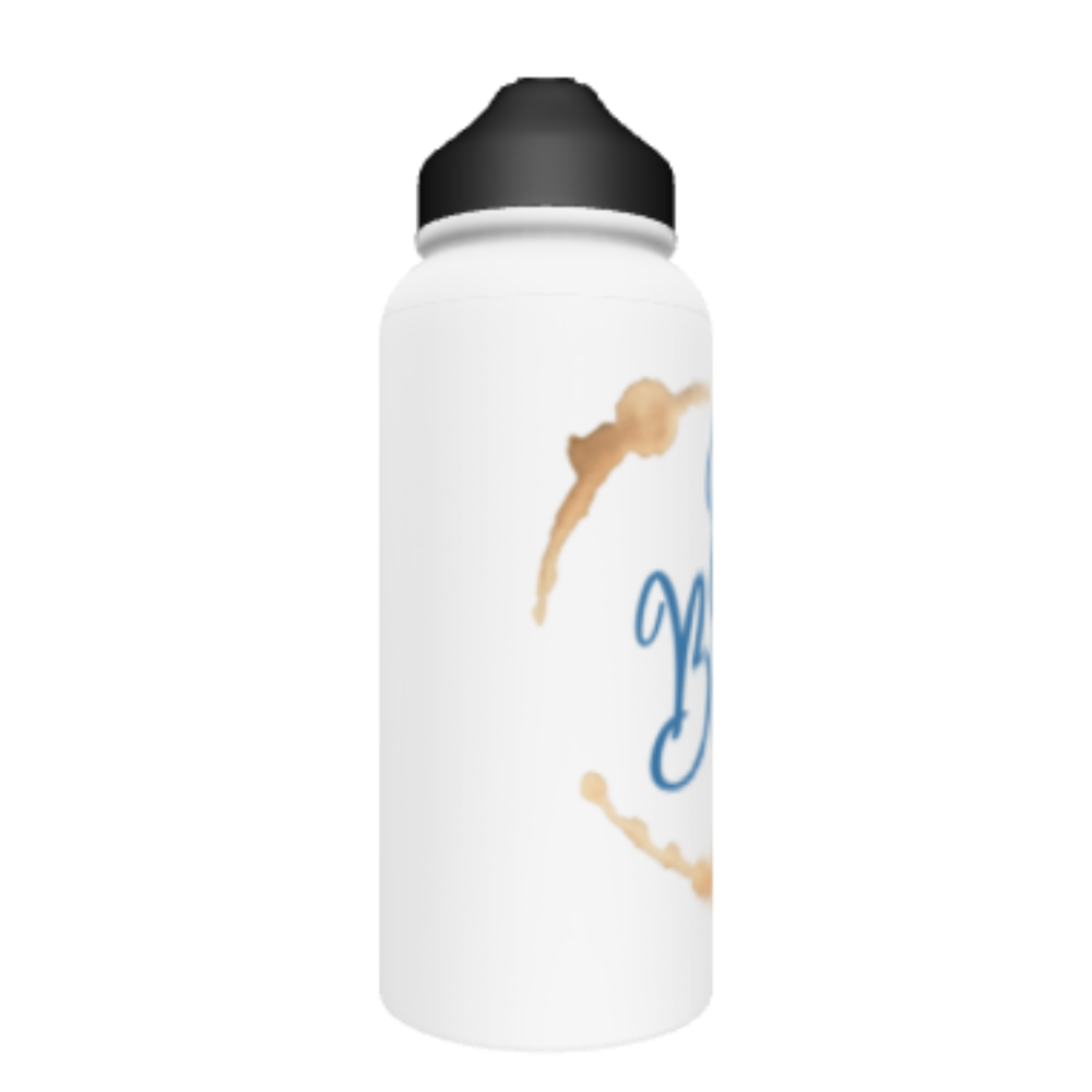 32oz Stainless Steel Jojo Bean Logo Water Bottle