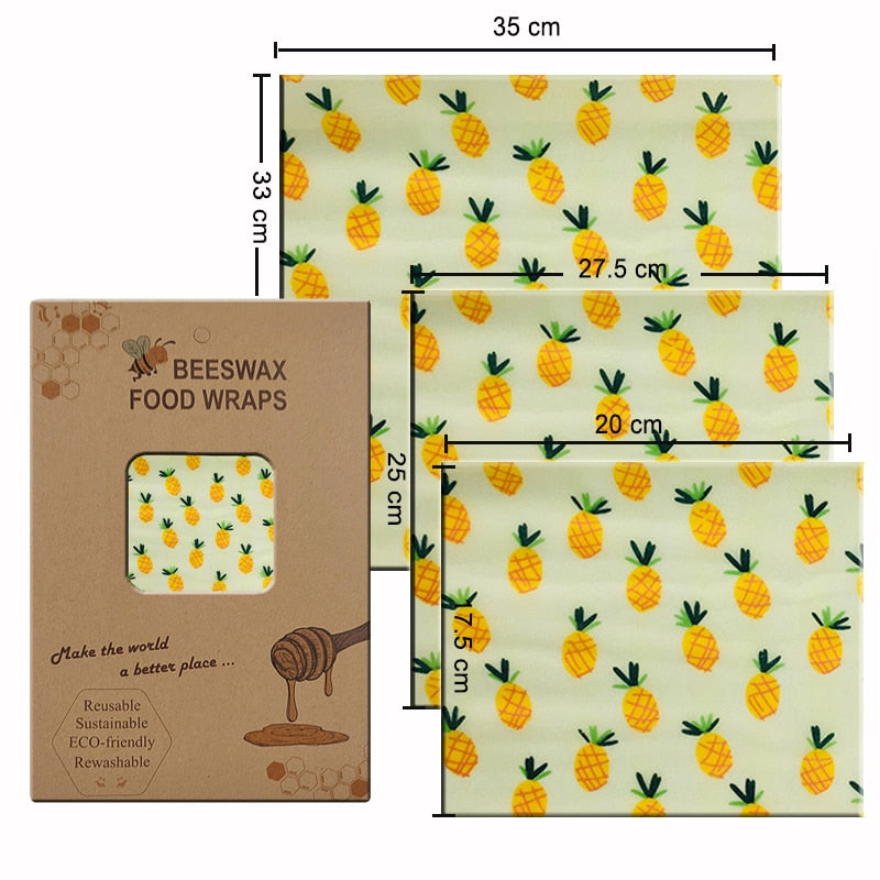 Eco Friendly Reusable Beeswax Food Wraps