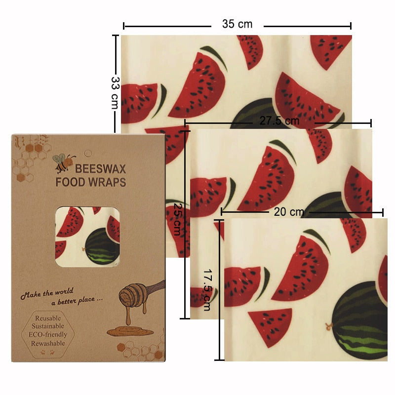 Eco Friendly Reusable Beeswax Food Wraps