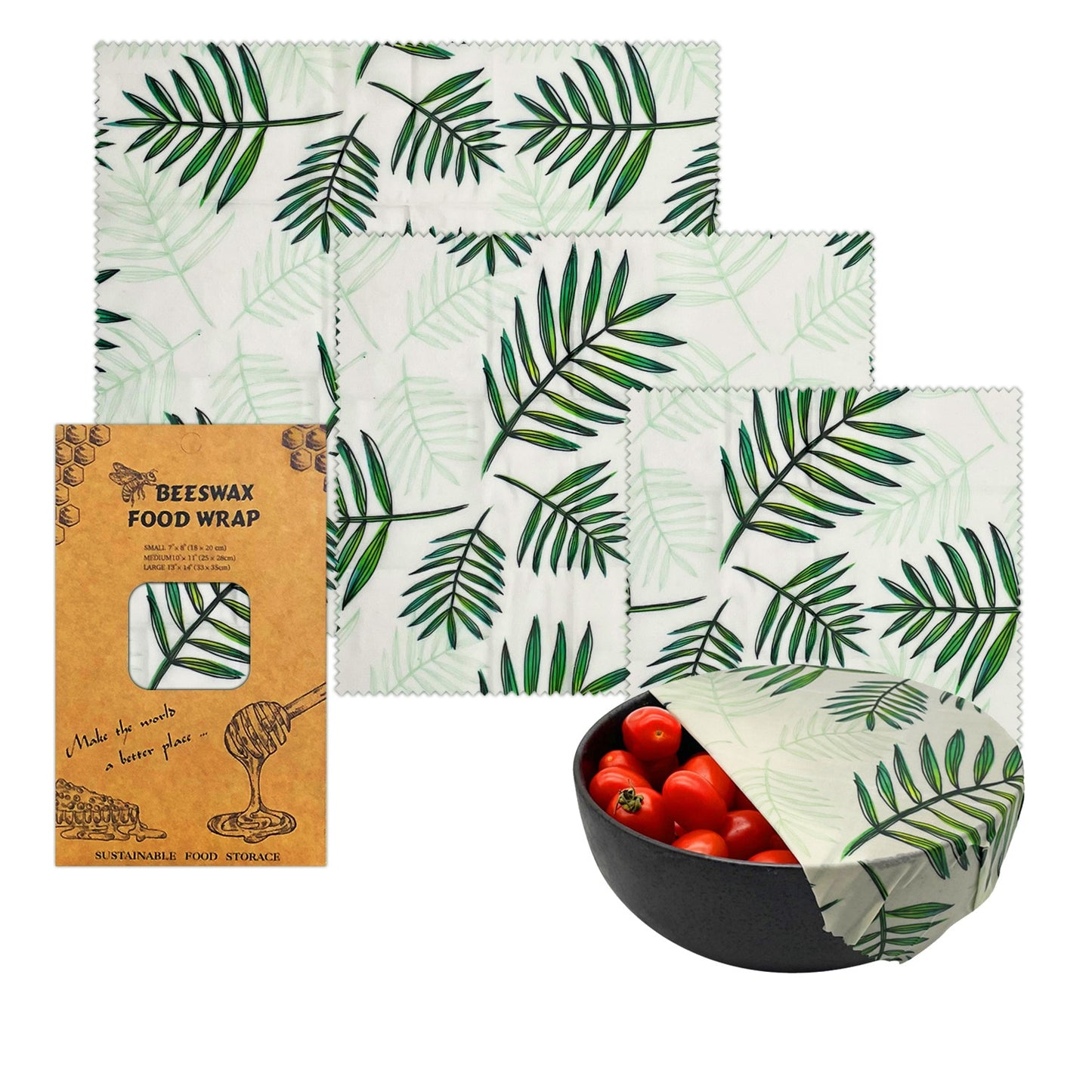 Eco Friendly Reusable Beeswax Food Wraps