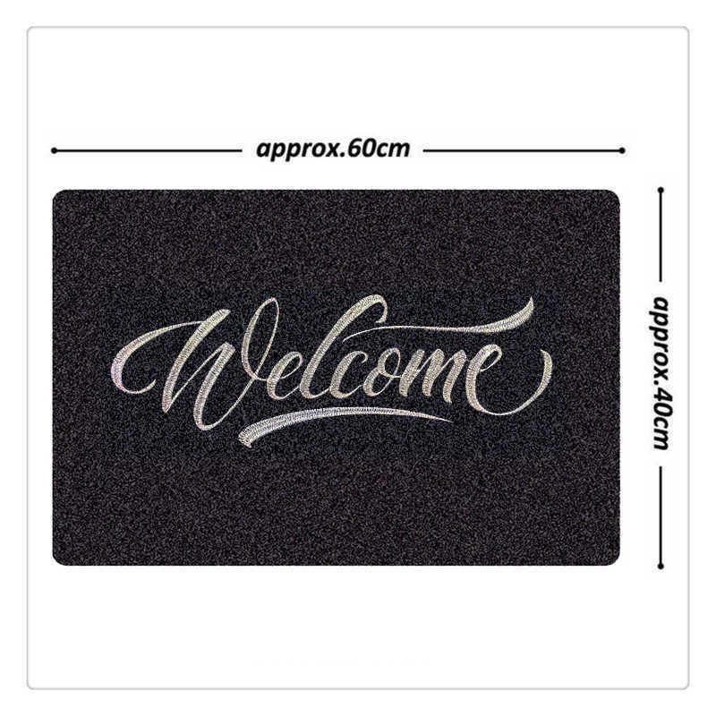 Entrance Welcome Doormat 40x60cm Polyester