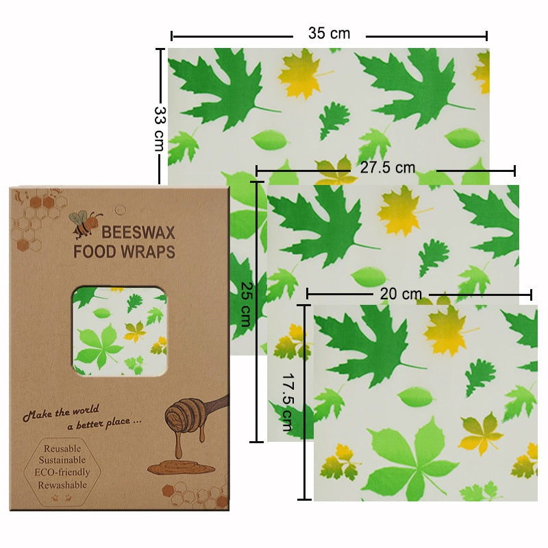 Eco Friendly Reusable Beeswax Food Wraps