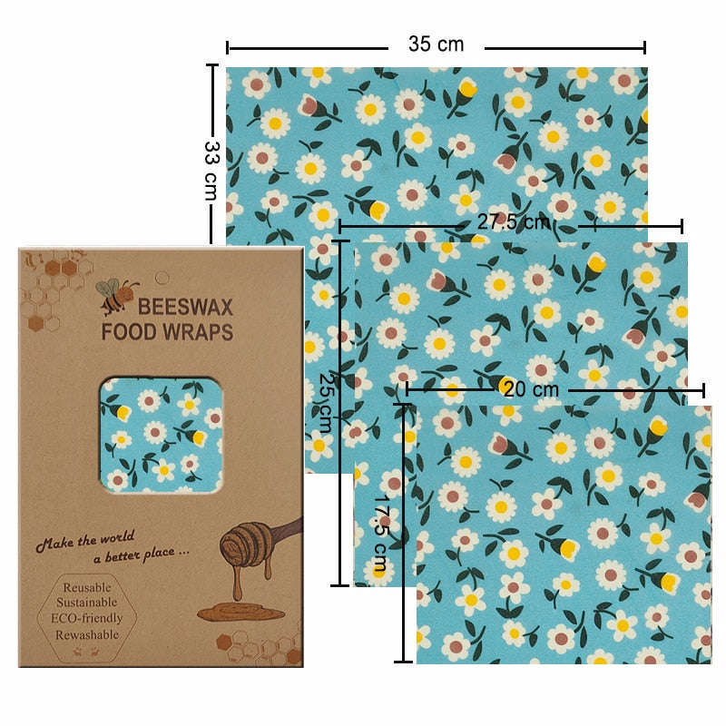 Eco Friendly Reusable Beeswax Food Wraps