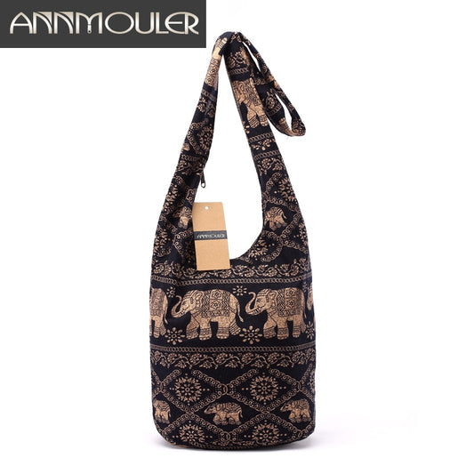 Vintage Cotton Shoulder Bag Bohemian Style