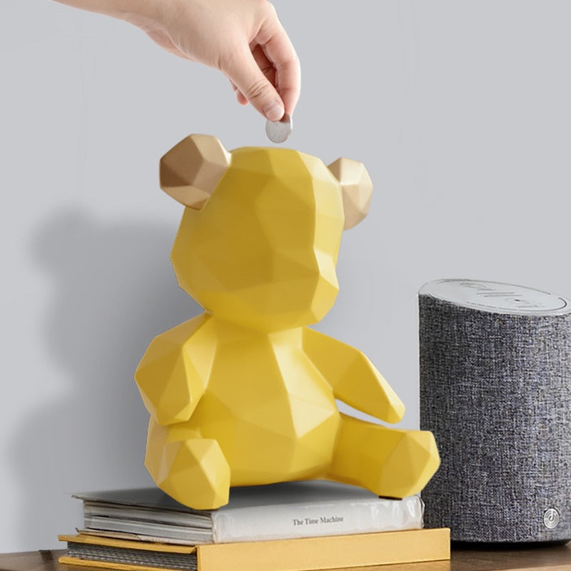 Piggy Bank Teddy Bear