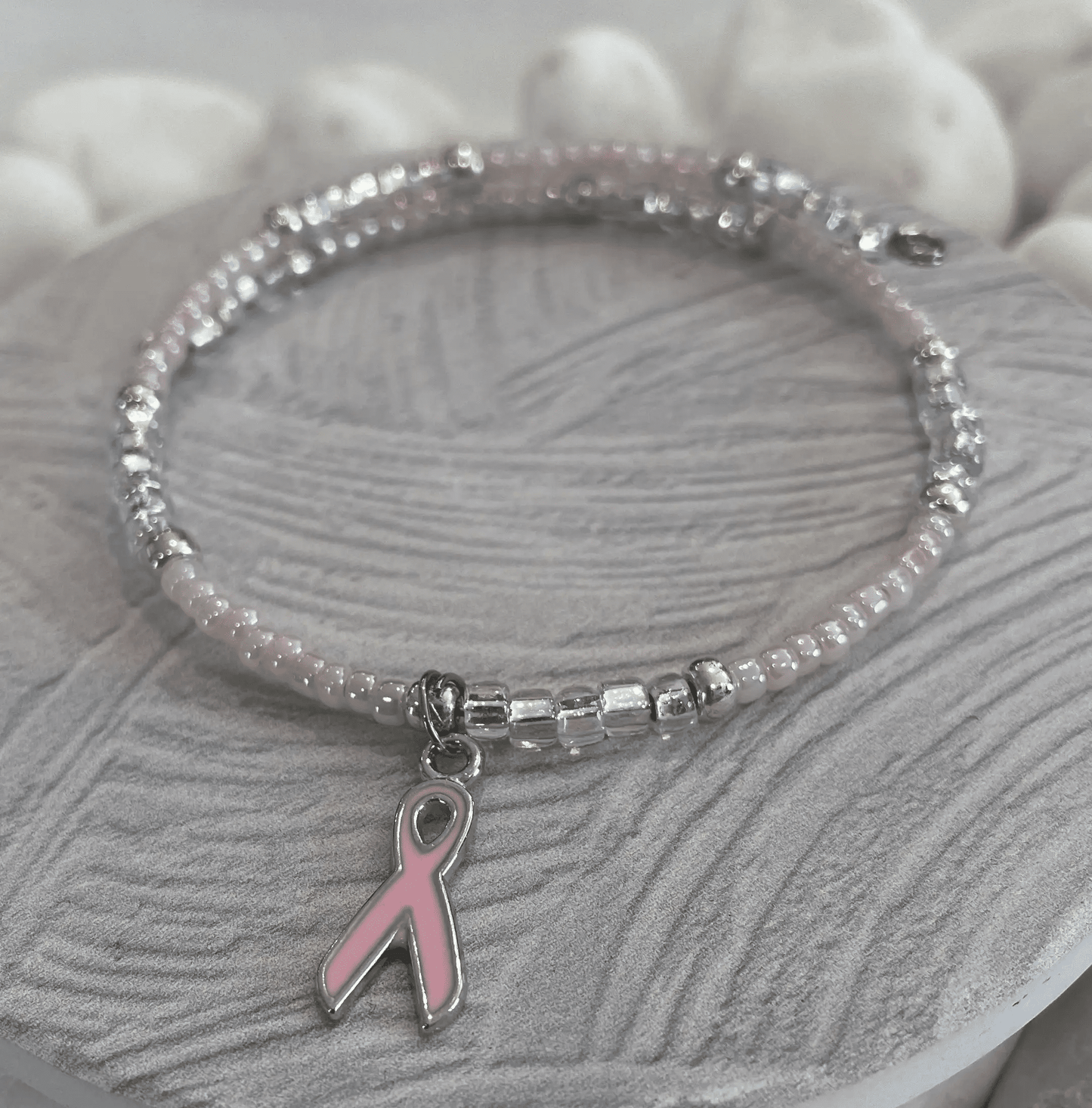 Breast Cancer Awareness Charm Bracelet