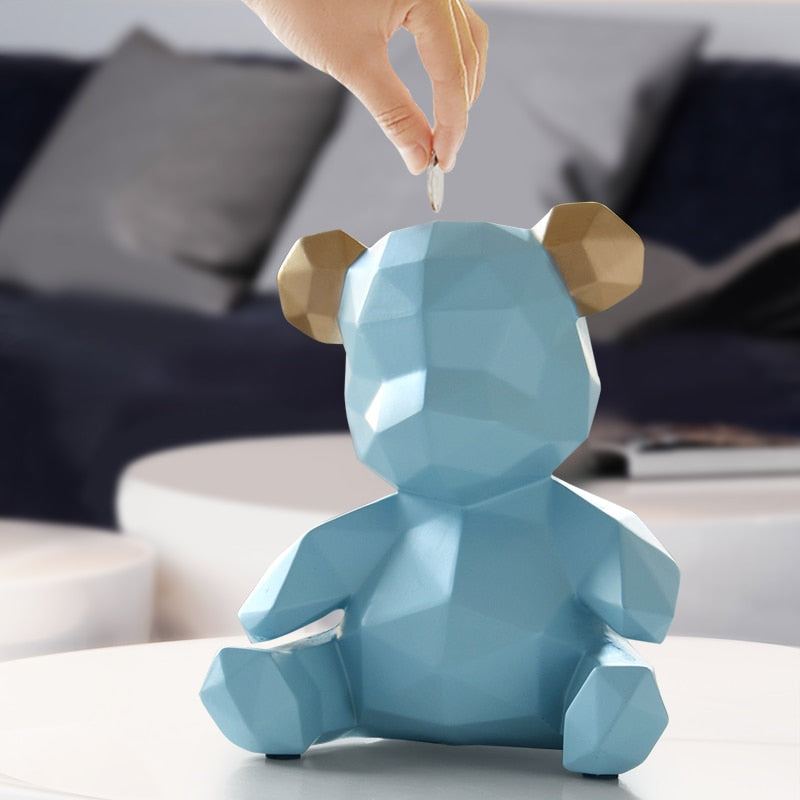 Piggy Bank Teddy Bear