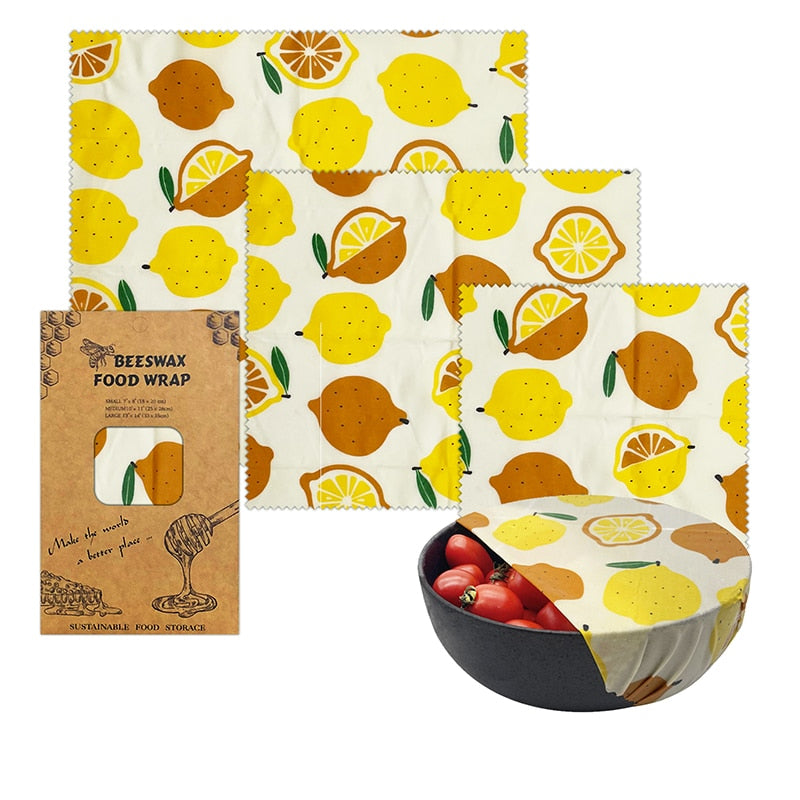 Eco Friendly Reusable Beeswax Food Wraps