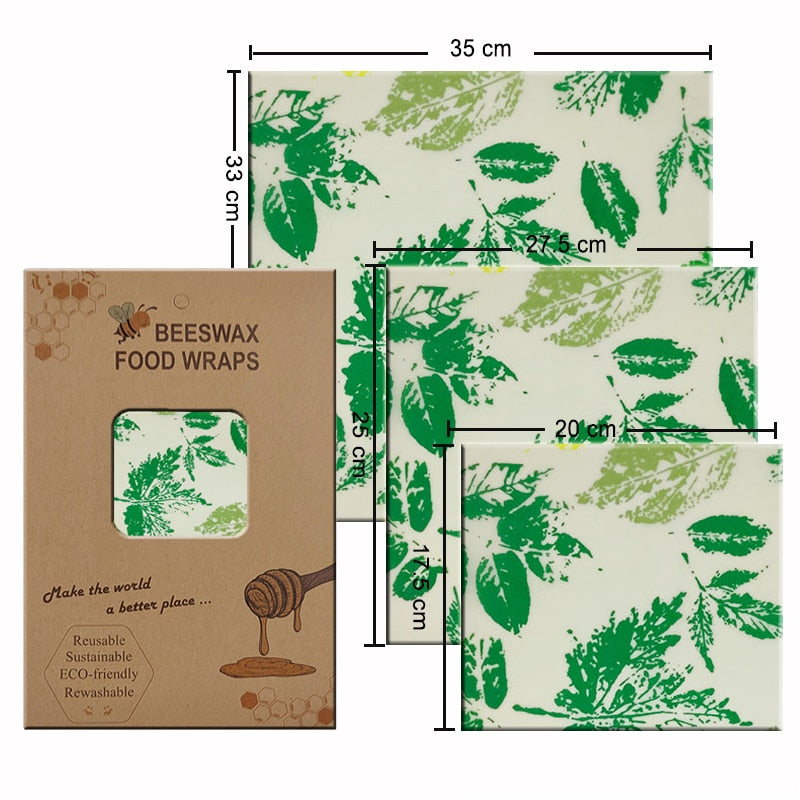 Eco Friendly Reusable Beeswax Food Wraps