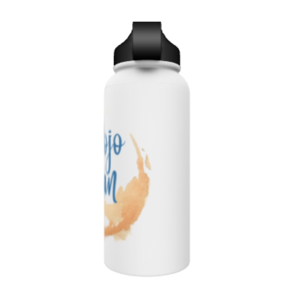 32oz Stainless Steel Jojo Bean Logo Water Bottle